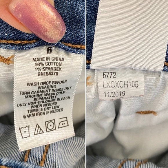 AEROPOSTAL Skinny Destroyed Denim Overalls Jeans 6 - Picture 13 of 13